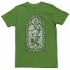 Licensed Character Men's Nintendo Legend Of Zelda Wind Waker Link Stained Glass Tee Black -Licensed Character Shop unnamed file 35159