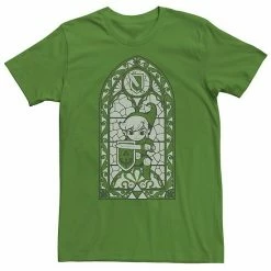 Licensed Character Men's Nintendo Legend Of Zelda Wind Waker Link Stained Glass Tee Black -Licensed Character Shop unnamed file 35160