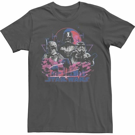 Licensed Character Men's Star Wars Empire Strikes Vintage Group Shot Tee Charcoal 3 Licensed Character Men's Star Wars Empire Strikes Vintage Group Shot Tee Charcoal
