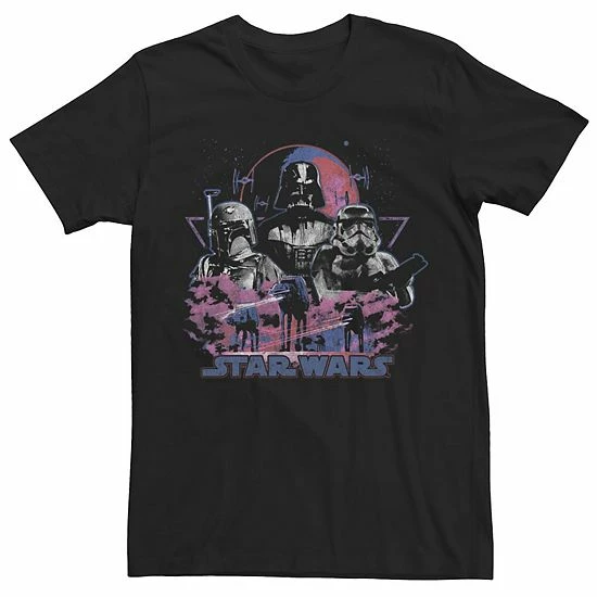 Licensed Character Men's Star Wars Empire Strikes Vintage Group Shot Tee Charcoal 4 Licensed Character Men's Star Wars Empire Strikes Vintage Group Shot Tee Charcoal - Image 2