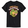Licensed Character Men's TMNT Pizza Is My Valentine Tee Navy