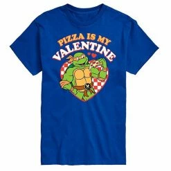 Licensed Character Men's TMNT Pizza Is My Valentine Tee Navy -Licensed Character Shop unnamed file 35187