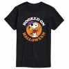 Licensed Character Men's Peanuts Hooked On Halloween Tee Black -Licensed Character Shop unnamed file 35188