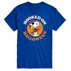 Licensed Character Men's Peanuts Hooked On Halloween Tee Black -Licensed Character Shop unnamed file 35191