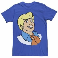 Licensed Character Men's Scooby-Doo Fred Big Face Tee Royal -Licensed Character Shop unnamed file 35239