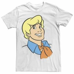 Licensed Character Men's Scooby-Doo Fred Big Face Tee Royal -Licensed Character Shop unnamed file 35240