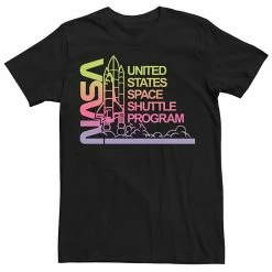 Licensed Character Men's NASA Space Program Logo Tee Black -Licensed Character Shop unnamed file 35242