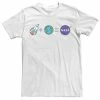 Licensed Character Men's NASA Rocket Plus Planet Earth Equals NASA Emoji Tee Royal -Licensed Character Shop unnamed file 35244