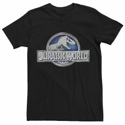 Licensed Character Men's Jurassic World Classic Metal Coin Logo Tee Royal