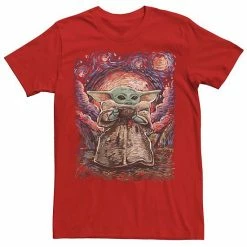 Licensed Character Mens Star Wars The Child Starry Night Tee Royal -Licensed Character Shop unnamed file 35274