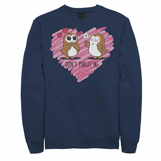 Licensed Character Men's Star Wars Valentines Don't Porget Sketch Heart Sweatshirt Navy 3 Licensed Character Men's Star Wars Valentines Don't Porget Sketch Heart Sweatshirt Navy