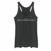Licensed Character Juniors' The Big Lebowski Logo Graphic Tank Black Heather