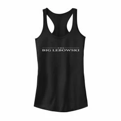 Licensed Character Juniors' The Big Lebowski Logo Graphic Tank Black Heather -Licensed Character Shop unnamed file 35289