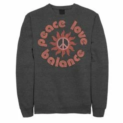 Licensed Character Men's Fifth Sun "Peace Love Balance" Circle Sweatshirt Navy -Licensed Character Shop unnamed file 35294