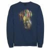 Licensed Character Men's Marvel Avengers Endgame Gauntlet Painting Sweatshirt Navy -Licensed Character Shop unnamed file 35305