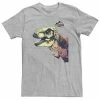 Licensed Character Big & Tall Jurassic Park T-Rex Sunset Color Fil In Tee Navy Heather -Licensed Character Shop unnamed file 35335