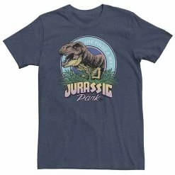 Licensed Character Big & Tall Jurassic Park Life Finds A Way Vibrant Tee Navy Heather -Licensed Character Shop unnamed file 35346