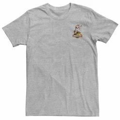 Licensed Character Big & Tall Jurassic Park Velociraptor Clutching Logo Tee Athletic Heather