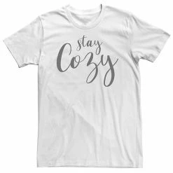 Licensed Character Big & Tall Trendy Stay Cozy Script Tee Athletic Heather -Licensed Character Shop unnamed file 35376