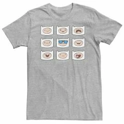 Licensed Character Big & Tall Adventure Time Finn's Many Faces Grid Tee Navy Heather -Licensed Character Shop unnamed file 35394