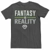 Licensed Character Big & Tall ESPN Fantasy Football Fantasy Is Reality Green Logo Tee Navy -Licensed Character Shop unnamed file 35413