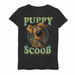 Licensed Character Girls 7-16 Scoob 2020 Little Scooby Poster Graphic Tee Black