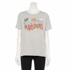 Licensed Character Disney's The Aristocats Juniors' Kittens On Music Notes Graphic Tee