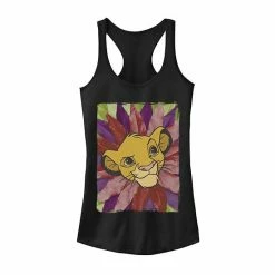 Licensed Character Disney's The Lion King Juniors' Kid Simba With A Leaf Mane Graphic Tank Black Heather -Licensed Character Shop unnamed file 35439