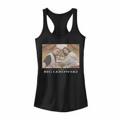 Licensed Character Juniors' Big Lebowski Bowling Alley Pose Graphic Tank Black Heather -Licensed Character Shop unnamed file 35476