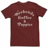 Licensed Character Men's Weekends Coffee And Puppies Tee Royal Heather -Licensed Character Shop unnamed file 35501