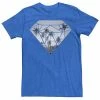 Licensed Character Men's Diamond Palm Tree Sunset Streetwear Tee Royal Heather -Licensed Character Shop unnamed file 35507