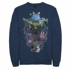 Licensed Character Men's Nickelodeon Aaahh!!! Real Monsters Underground Academy Sweatshirt Navy -Licensed Character Shop unnamed file 35531