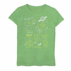 Licensed Character Girl's Disney / Pixar Toy Story Aliens Claw Master Map Tee Black