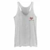 Licensed Character Disney's Cruella Juniors' Rebel Heart Logo Tank Gray Heather -Licensed Character Shop unnamed file 35548