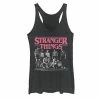 Licensed Character Juniors' Stranger Things Faded Cast Poster Tank Black