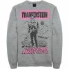 Licensed Character Men's Universal Monsters Old Franky Poster Sweatshirt White