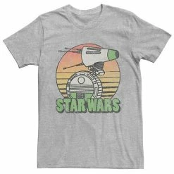 Licensed Character Men's Star Wars The Rise Of Skywalker Retro D-0 Sunset Tee Athletic Heather