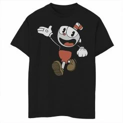 Licensed Character Boys 8-20 Cuphead Hello Vintage Portrait Tee Athletic Heather