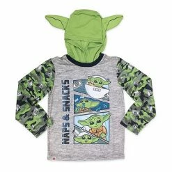Licensed Character Boys 4-12 Lego Star Wars The Child Aka Baby Yoda Hooded Top & Bottoms Pajama Set -Licensed Character Shop unnamed file 3565