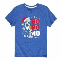 Licensed Character Boys 8-20 SpongeBob Ho Ho No Tee Navy