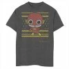 Licensed Character Boys 8-20 DC Comics The Flash Chibi Christmas Sweater Style Graphic Tee Charcoal Heather -Licensed Character Shop unnamed file 35709