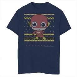 Licensed Character Boys 8-20 DC Comics The Flash Chibi Christmas Sweater Style Graphic Tee Charcoal Heather 7 Licensed Character Boys 8-20 DC Comics The Flash Chibi Christmas Sweater Style Graphic Tee Charcoal Heather -Licensed Character Shop unnamed file 35711