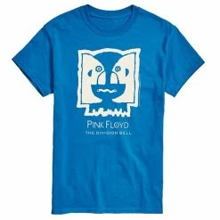 Licensed Character Men's Pink Floyd Division Bell Tee Blue -Licensed Character Shop unnamed file 35725