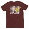 Licensed Character Men's MTV Gingham Style Logo Tee Cardinal -Licensed Character Shop unnamed file 35736
