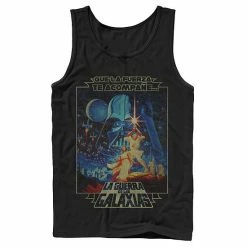 Licensed Character Men's Star Wars Faded Movie Poster Tank Navy -Licensed Character Shop unnamed file 35758