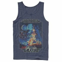 Licensed Character Men's Star Wars Faded Movie Poster Tank Navy -Licensed Character Shop unnamed file 35759