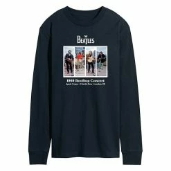 Licensed Character Men's The Beatles Concert 1969 Tee Black