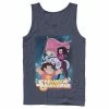 Licensed Character Men's Cartoon Network Steven Universe Team Flag Poster Tank Navy -Licensed Character Shop unnamed file 35760