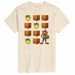 Licensed Character Men's Crash Bandicoot Crate Grid Tee Green -Licensed Character Shop unnamed file 35768