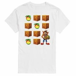 Licensed Character Men's Crash Bandicoot Crate Grid Tee Green -Licensed Character Shop unnamed file 35769